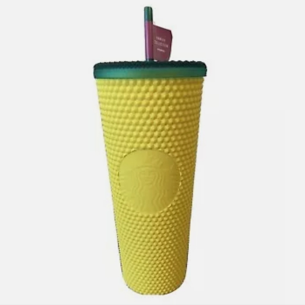 Starbucks Hawaii Edition 2020 Venti Pineapple Cup Tumbler Matte Studded 24oz NEW